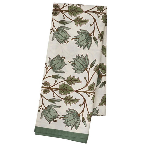 Flora Tablecloth in SAGE 67" x 118"