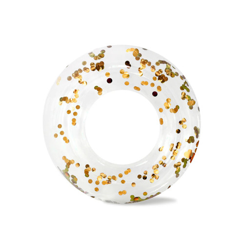 Confetti Ring Float (Available in Iridescent Confetti or Gold Confetti)