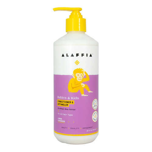 Alaffia Conditioner & Detangler in Lemon Lavender 16oz  (All Ages)