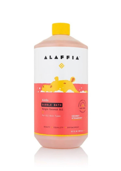 Alaffia Bubble Bath Coconut Strawberry 32oz  (All Ages)