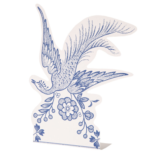 Blue Asiatic Pheasants Place Card (Pack of 12) 