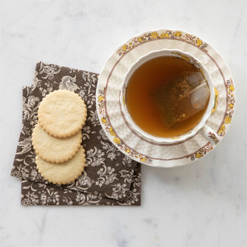 Brown Regal Peacock Paper Cocktail Napkin (Pack of 20) 
