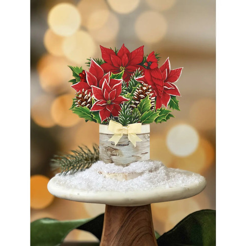Mini Poinsettia Pop Up card