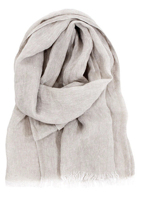 Halaus Linen Scarf in Natural