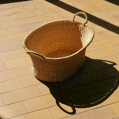 Bolga Laundry Basket with Handles