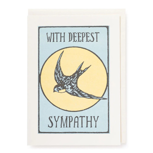 Swallow With Deepest Sympathy Card