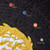 Solar System Quilt NAVY in QUEEN