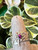 Bauble ring in Sterling Silver with Pink Rhodolite