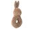 Rabbit Rattle Set in Cream Peach