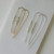 MEDIUM 2.25 Silver Nugget Threader Earrings in Gold Fill, Rose Gold Fill or Sterling Silver