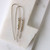 MEDIUM 2.25 Silver Nugget Threader Earrings in Gold Fill, Rose Gold Fill or Sterling Silver