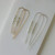 LARGE 2.75 Silver Nugget Threader Earrings in Gold Fill, Rose Gold Fill or Sterling Silver