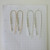 LARGE 2.75 Silver Nugget Threader Earrings in Gold Fill, Rose Gold Fill or Sterling Silver