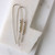 LARGE 2.75 Silver Nugget Threader Earrings in Gold Fill, Rose Gold Fill or Sterling Silver