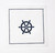 Roll of 50 Reusable Cocktail Napkins in SHIPS WHEEL