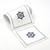Roll of 50 Reusable Cocktail Napkins in SHIPS WHEEL