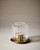 Windsor Optic Tealight Glass and Brass Candle Holder