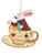 Rabbit in a Teacup Alice in Wonderland Ornament