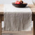 Washed 100% Organic Heavy Linen Table Runner in Natural 16"x79"