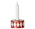Drum Candle Holder (Assorted: Red/Off White / Off White/Red / or Green/Off White)