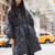 Taion City Sleeve Down Cape in BLACK