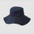 Linen Hat in Blue - Black