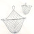 Steel Wire Wall Basket in Zinc Whitewash - Large