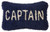 Captain Hooked Wool Pillow 8" x 12"