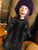 Marionette Puppet Witch in Black Glitter