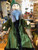 Marionette Puppet Green Wizard No 2 in Velveteen