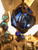Large Nautical Glass Ball Ornament Cobalt Blue 3"