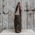 Waxed Canvas Large Reader Tote with Vegetable Tanned Leather Straps in Truffle 