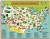 Vintage Puzzle National Parks Map 1000 Piece Puzzle