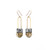 Regalo Shortie Earrings with GOLD FRINGE