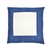 Handmade Indigo Floor Pillow Cover / Pillowcase in Signal Flag (Blue Square) fits a Euro Size Pillow Insert (not included)