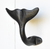 Cast Iron Whale Tail Hook (available in Black or White)