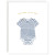 Welcome Little One Stripe Blue Onesie Card