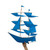 Sailing Ship Kite in Azure Blue