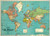 World Map 4 Wrap Sheet 28" x 20"