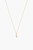 Chan Luu 14K Gold Necklace in MOON (15"-17" Adjustable) with Diamond Inlay