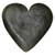 Forged Iron Heart Catchall Plate in Iron