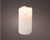 Medium (13cm) Cream/ Ivory LED Wick Pillar Wax Candle Battery Operated with timer 