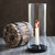 Cast Iron and Glass Taper Candle Hurricane