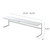 Expandable Steel Kitchen Storage Support Shelf Rack (White)