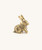 Bunny Rabbit Brass Knob (single) Facing Left or Facing Right