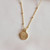 Amonita Necklace 24k Gold Plated