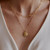 Milos Shell Necklace 24k Gold Plated