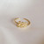 Palma Adjustable Ring 24k Gold Plated