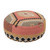 Hand-Woven Cotton Kilim Pouf Ottoman 26" Inch Round 10" High  