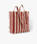 Red Striped Box Tote Bag